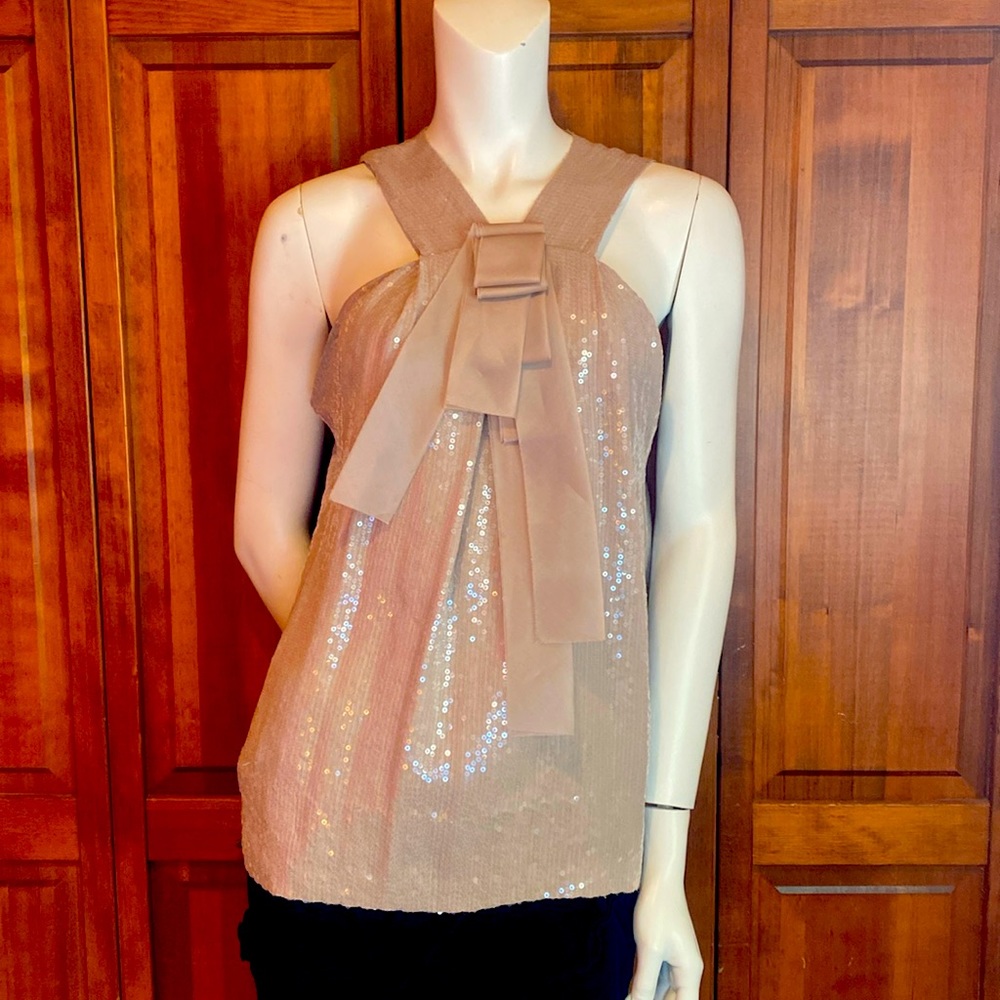 Beautiful Sequined Robert Rodriguez Silk Blouse